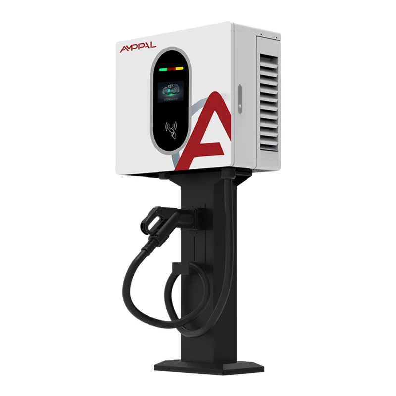 20 kW-os falra szerelhető egyenáramú gyors EV töltőállomás kereskedelmi parkolókhoz
