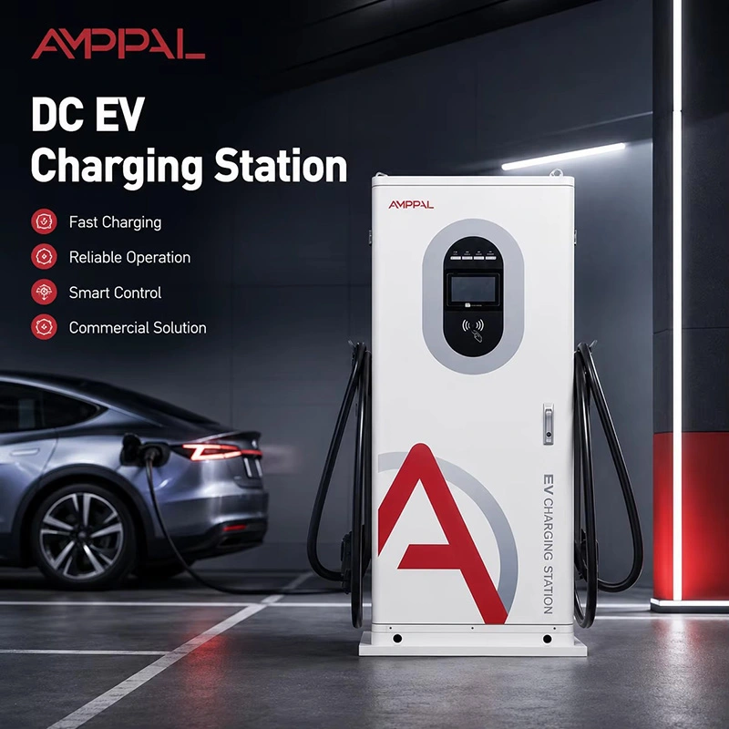 40 kW-os kereskedelmi integrált egyenáramú elektromos töltőállomás nyilvános parkoláshoz