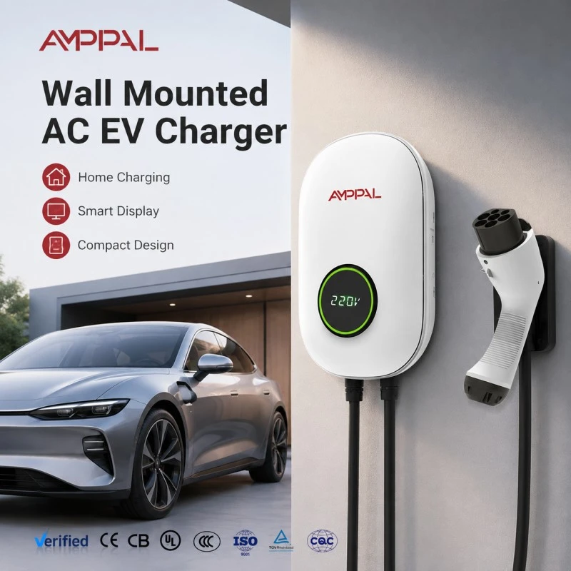 7kW Portable Wall-Mounted AC Charging Station for Homes & Workplaces